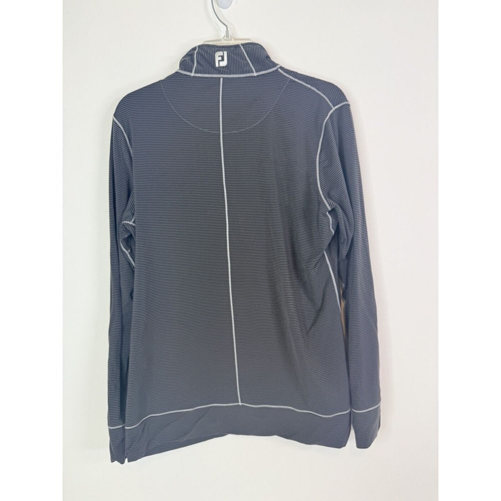 FootJoy 1/4 Zip Men's Large Golf Pullover‎ Jacket Stretch Athletic Logo Gray - Picture 2 of 8